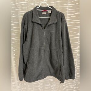 Izod Men's Charcoal Zip-Up Sweater